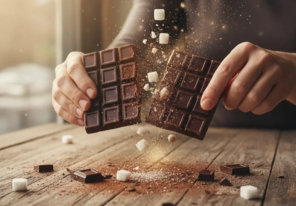 שוקולד מופחת סוכר